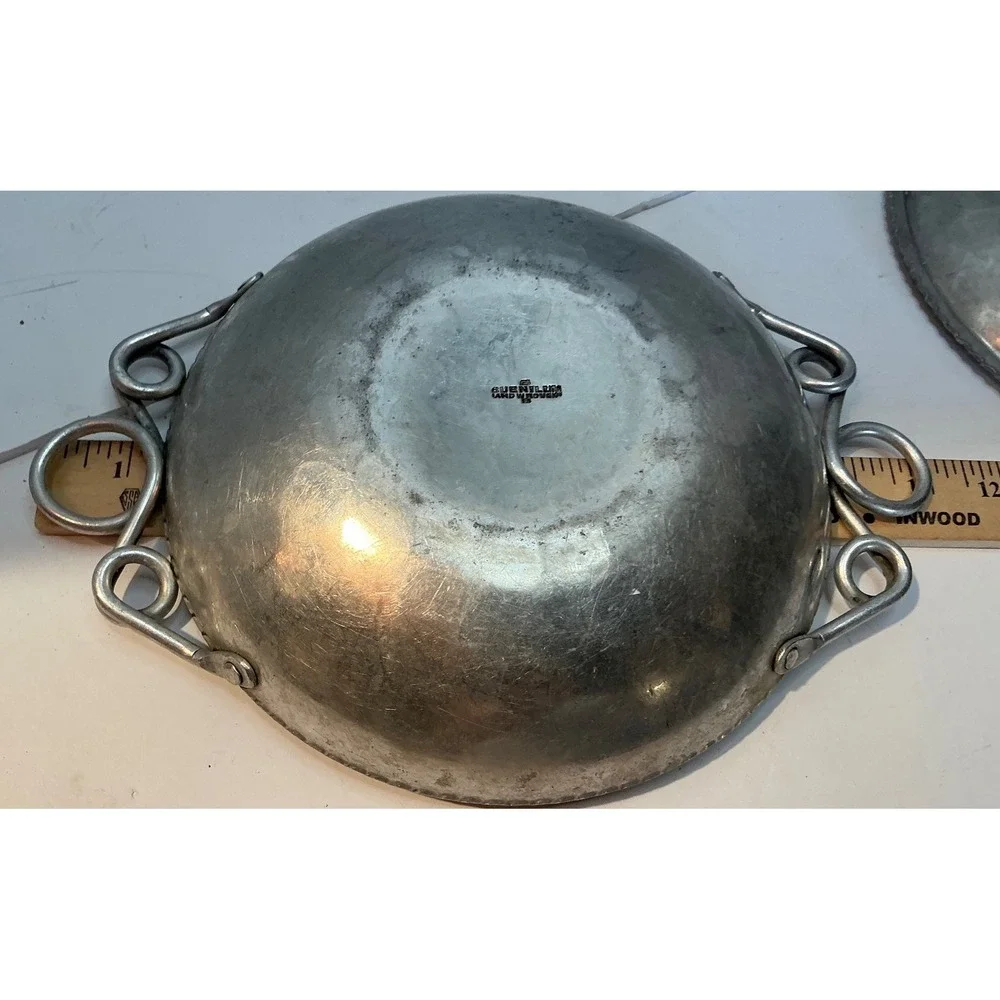 Vintage Buenilum Hammered Aluminum Casserole Dish Krischer Rodney Kent Lid